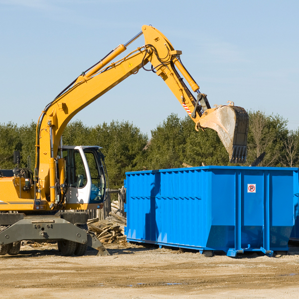 are there any restrictions on where a residential dumpster can be placed in South Bloomingville OH